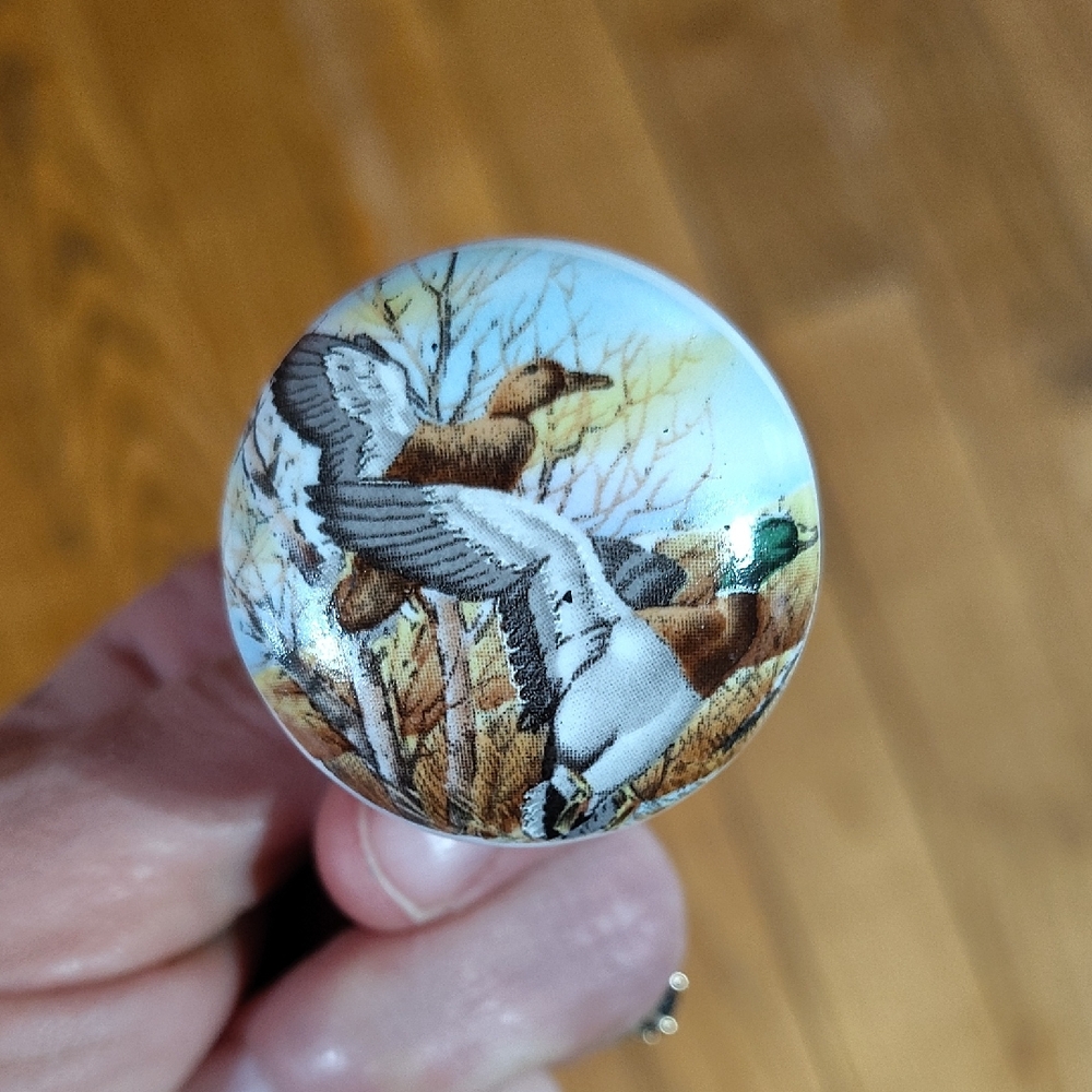 Duck Hunting Scene Knob